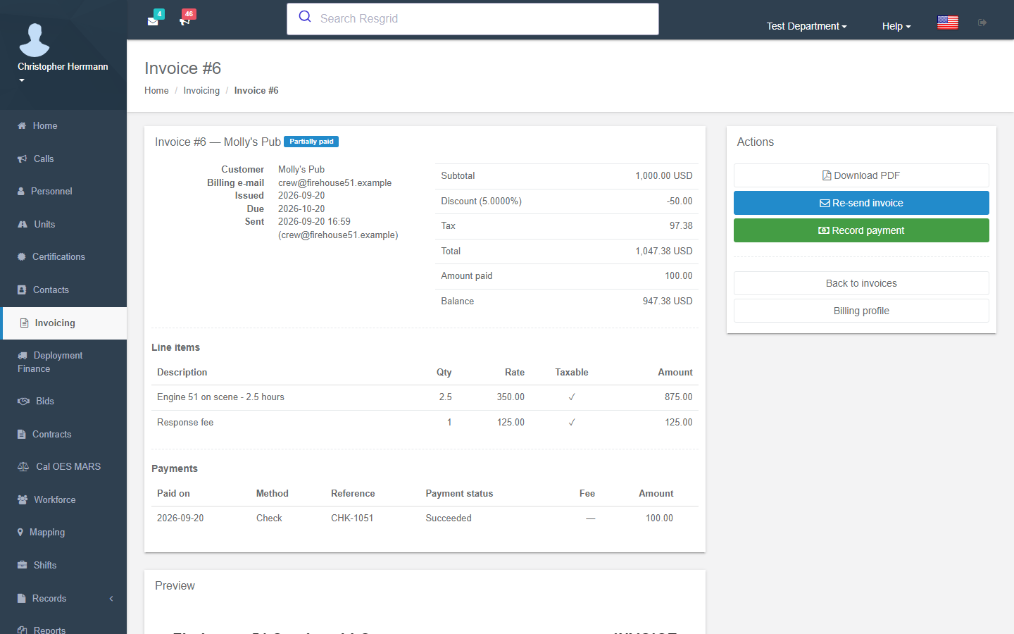 Invoices Built From What Actually Happened